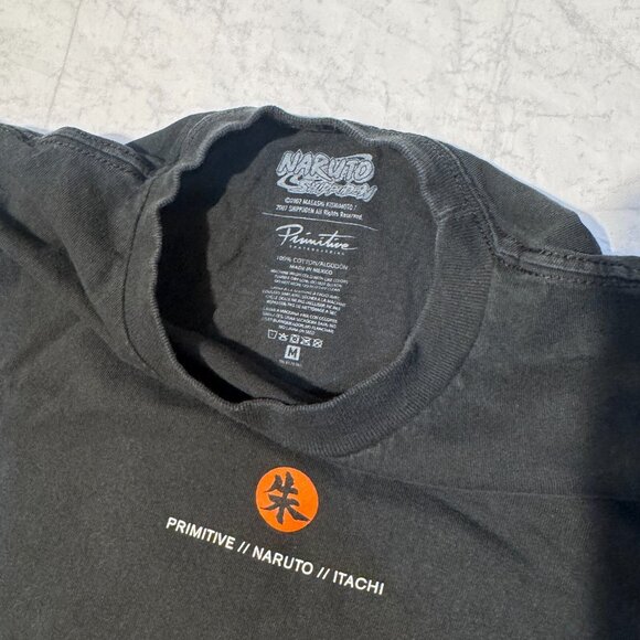Primitive x Naruto Itachi Uchiha Sharingan TShirt Size M Naruto Shippuden Anime - Picture 4 of 5